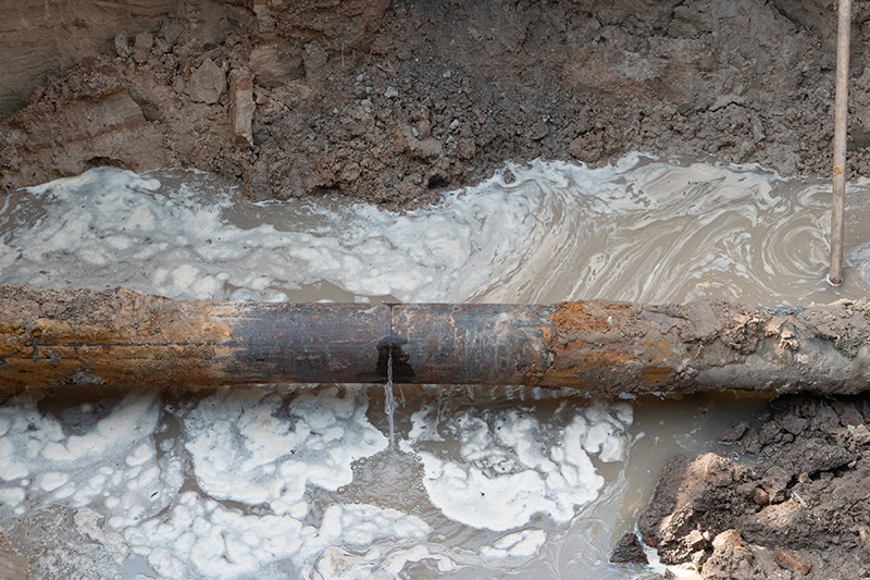 A bad sewer pipe.